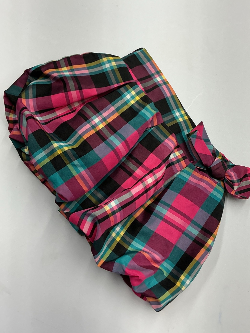 healthtex Pink & Teal Plaid Waistband Skirt